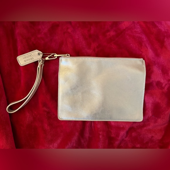 Wristlet- Gold Genuine Leather Wristlet - Picture 1 of 3